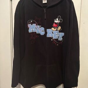 Vintage Disney Mickey Mouse Womens Zip-Up Hoodie